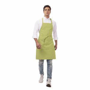 Chef Works Bib Apron Lime - B190 - 1