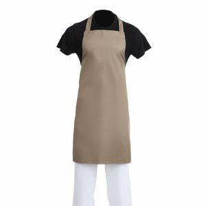 Whites Polycotton Bib Apron Tan - B429 - 1