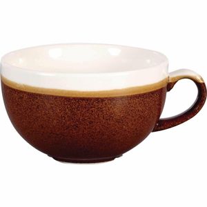 Churchill Monochrome Cappuccino Cup Cinnamon Brown 340ml (Pack of 12) - DR677 - 1
