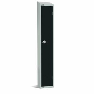 Elite Single Door Electronic Combination Locker with Sloping Top Black - GR684-ELS - 1