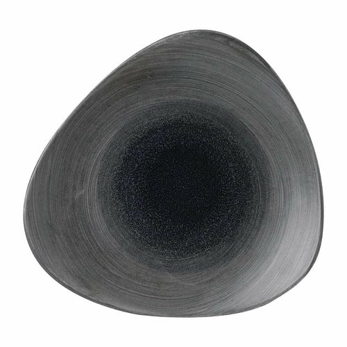 Churchill Stonecast Aqueous Lotus Plates Grey 254mm (Pack of 12) - FD856 - 1
