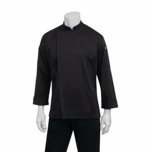 Chef Works Unisex Hartford Lightweight Chef Jacket Black Size M - BB083-M - 3