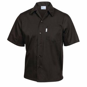 Chef Works Unisex Cool Vent Chefs Shirt Black M - A913-M - 1