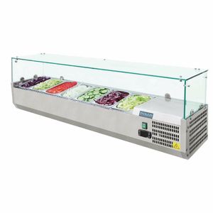 Polar G-Series Countertop Prep Fridge 7x 1/4GN - G609 - 1