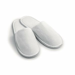 Mitre Essentials Honeycomb Slipper Closed Toe White - GT738 - 1