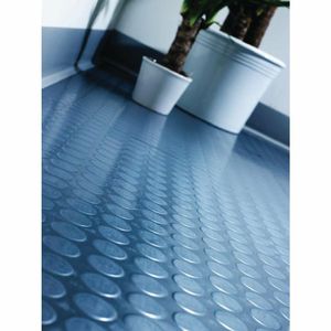 COBA Circular Pattern Rubber Non-Slip Matting Roll 1.2 x 10m - CC965 - 3