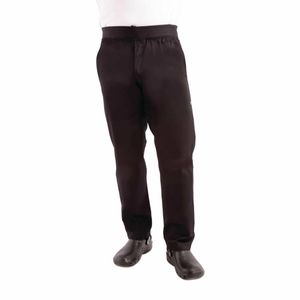 Chef Works Men's Lightweight Slim Trouser Black Size S - BB301-S - 3