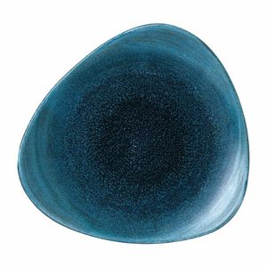 Stonecast Aqueous Lagoon Triangle Plate 7 3/4  (Box 12) - FJ973 - 1