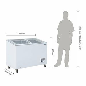 Polar G-Series Display Chest Freezer 270Ltr - 3