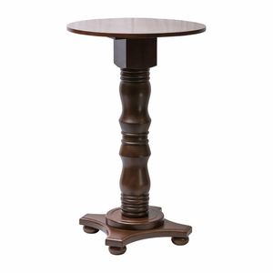 Islington Poseur Round Table Dark Wood 700mm - 1