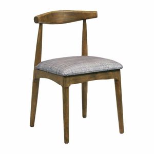 Austin Dining Chair Weather Oak with Helbeck Charcoal Seat (Pack of 2) - 1