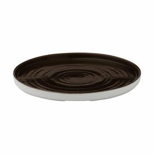Churchill Stonecast Patina Walled Plates Iron Black 220mm (Pack of 6) - 3
