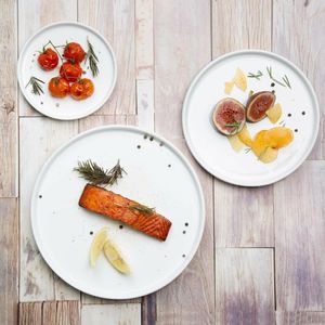Olympia Whiteware Flat Round Plates 210mm (Pack of 6) - 8