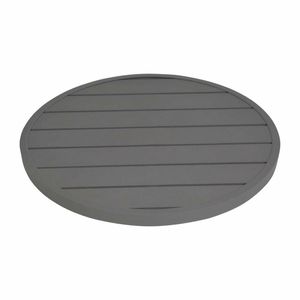 Bolero Aluminium Round Table Top Dark Grey 580mm - 3
