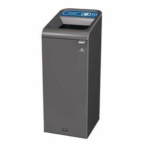Rubbermaid Configure Recycling Bin with Paper Recycling Label Blue 57Ltr - CX975 - 1