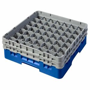Cambro Camrack Blue 49 Compartments Max Glass Height 120mm - CZ118 - 1