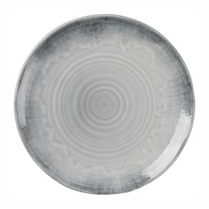 Churchill Harvest Flux Grey Organic Coupe Plate 230mm (Pack of 12) - DX157 - 1