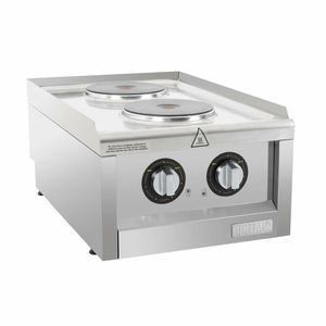 Buffalo 600 Series 2 Ring Electric Hob - CU472 - 1