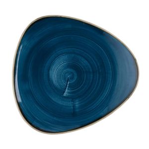 Churchill Stonecast Java Blue Lotus Plates 228mm (Pack of 12) - HR388 - 1