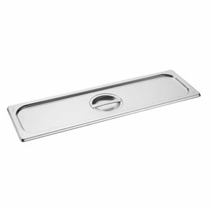 Vogue Stainless Steel Gastronorm 2/4 Lid - FU265 - 1