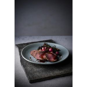 Dudson Evo Azure Coupe Plates Blue 229mm (Pack of 6) - HX210 - 3