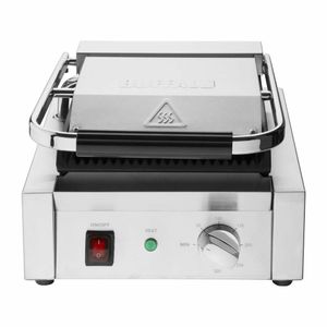 Buffalo Bistro Ribbed Contact Grill - CU600 - 3