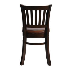 Manhattan Dining Chair in Dark Walnut with Bison Espresso Seat (Pack of 2) - HX800 - 3