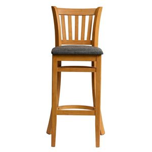 Manhattan Bar Chair in Soft Oak with Shetland Smoke Seat - HX860 - 1