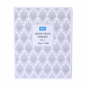 PME Sugar Paste Fondant White 2kg - HU310 - 1