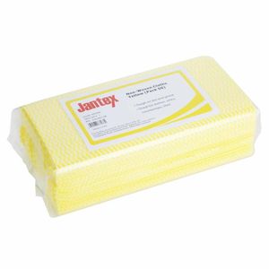 Jantex Non-Woven Cloths Yellow (Pack of 50) - HS595 - 1