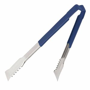 Vollrath Versagrip Tongs Flat Blue 12'' - HY161 - 1