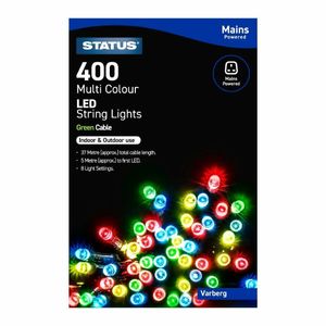 Status Varberg 400 Multi Coloured LED Indoor/Outdoor String Lights - HY743 - 1