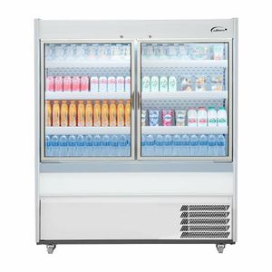 Williams Slimline Gem Multideck Fridge Stainless with Hinged Front Door R150-SCD-HFD - HZ277 - 1
