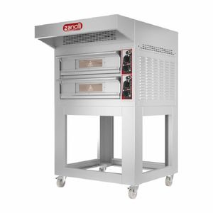 Zanolli EP70 4/MC Double Deck Electric Pizza Oven with Stand Three Phase - HZ016-3PH - 1
