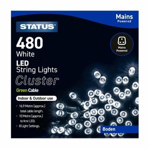 Status Boden 480 Cool White LED Indoor/Outdoor String Lights - HY746 - 1