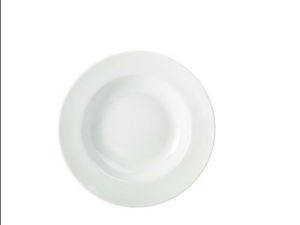 Genware Porcelain Soup Plate/ Pasta Dish 23cm/ 9" (Pack of 6) - 1