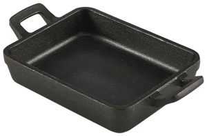 Mini Cast Iron Rectangular Dish 14x11x3cm (Pack of 6) - 1