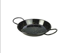 Black Enamel Miniature Paella Pan 15cm (Pack of 10) - 1