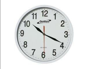 Wall Clock White 24cm Dia - 1