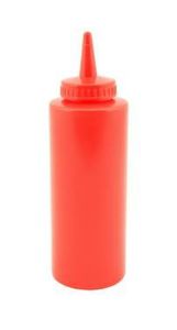 Genware Squeeze Bottle Red 12oz/ 35cl - 1