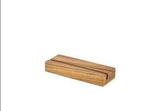 Acacia Wood Menu Stand 20 x 3.2 x 7.5cm - 1