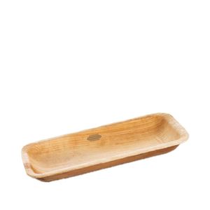 Custom Branded Hot Dog Palm Leaf Tray (8x18cm) - 1