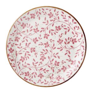 Steelite Performance Flora Coupe Plates Pink 252mm (Pack of 12) - VV4608 - 1