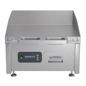 Synergy GRID600E-SCH Electric Griddle with Smooth Chrome Top & Garnish Rail - JA968 - 1