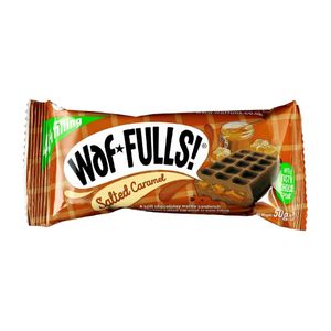 Waffulls! Dark Waffles Salted Caramel 50g (12 Pack) - KA602 - 1