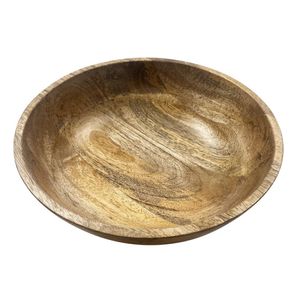 Olympia Footed Bowl Mango Wood 280mm - HY758 - 3