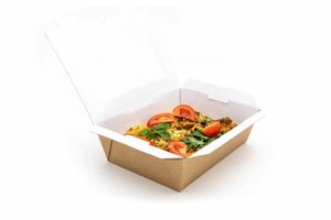 Large On the Go Box with Window (Microwavable) (Case of 150) - 1