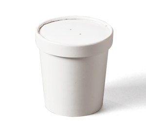 1517 - BioPak 16oz PLA White Soup Container  - Case of 500 - 1517
