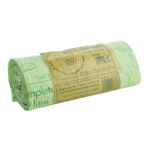 Vegware Compostable Bin Bags 30Ltr (25 Pack) - JB828 - 1