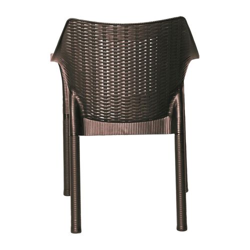 Bolero Elements Polypropylene Armchairs Dark Brown (4 Pack) - JA911 - 5